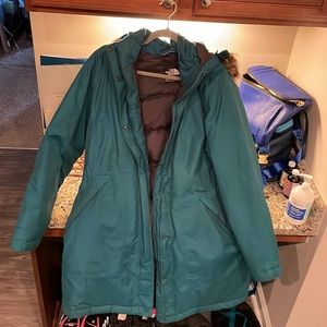 Women’s The North Face Artic Down Parka CC13 Juniper Teal XL